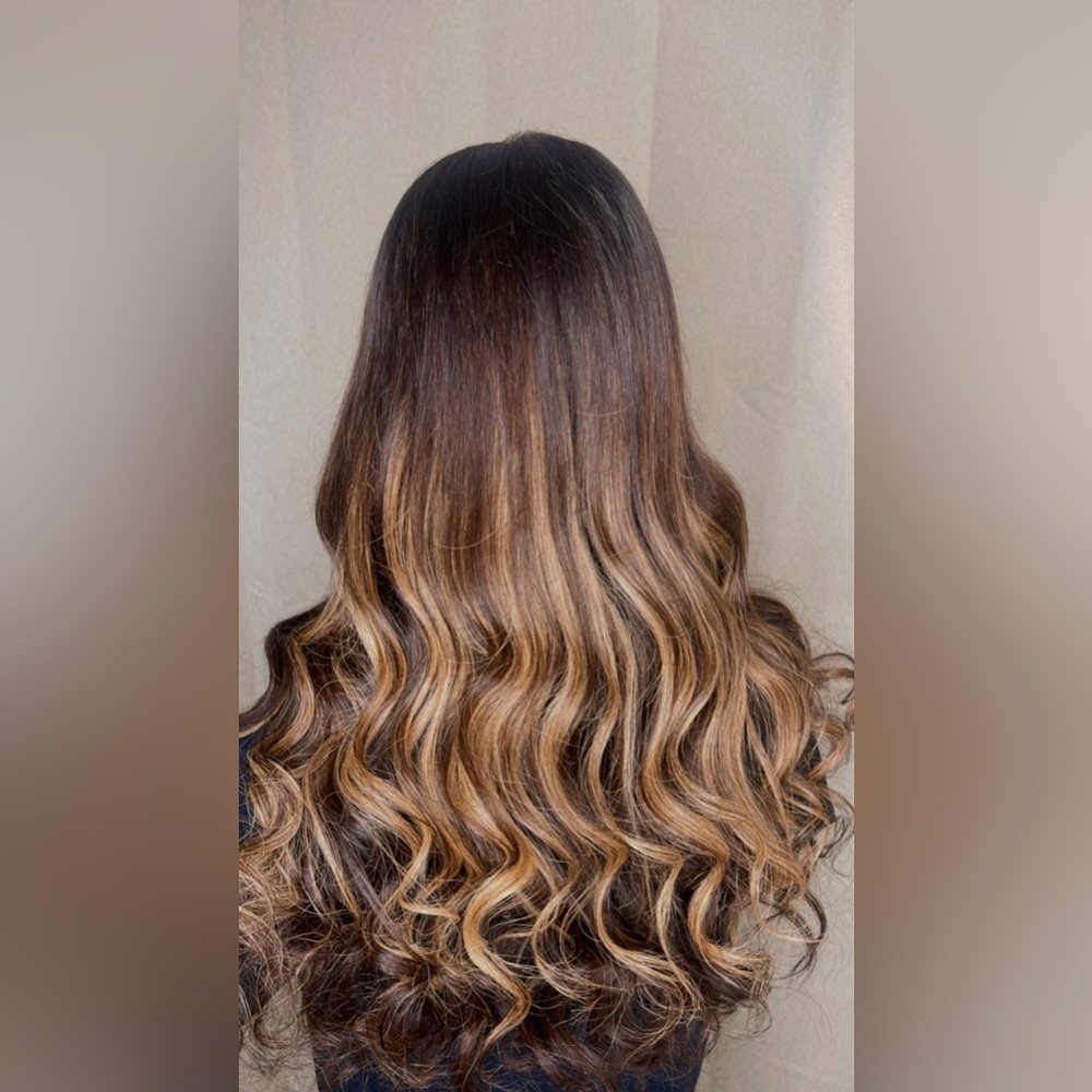 Highlighted HD Frontal Wig